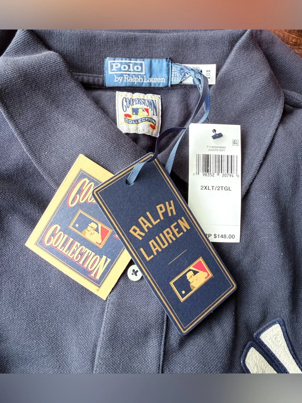 Ralph Lauren Polo Cooperstown Collection   NY Yankees Polo Shirt